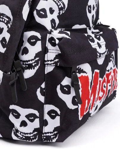 Vista 6 de Misfits Mochila Música Cráneo Logo Negro Rojo Mochila 16