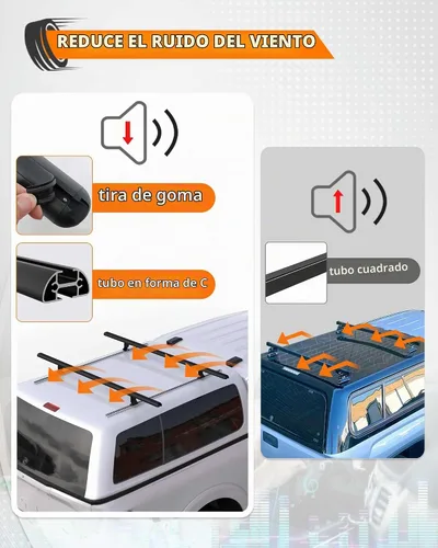 Vista 2 de MELIPRON - Soporte de techo para camión resistente, capacidad de 500 libras