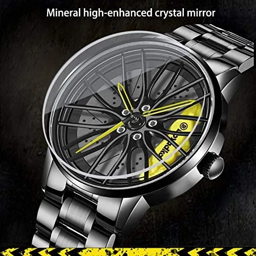 Vista 2 de Relojes de coche para hombre, resistente al agua, de acero inoxidable, de cuarzo japonés