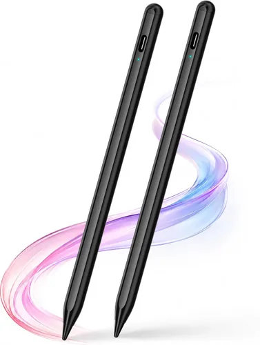Vista 17 de DRYMOKINI Paquete de 2 lápices capacitivos universales para teléfonos y tabletas Lápiz óptico activo recargable USB-C con punta fina de 0.1 in