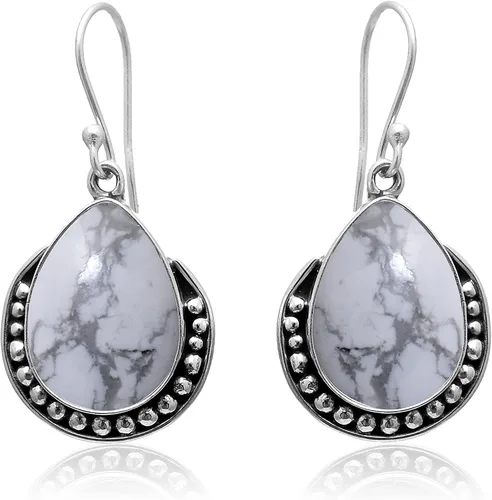 Vista 9 de Veracity Jewelry - Aretes de plata de ley con piedras preciosas para mujeres y niñas, regalo para su cumpleaños, aniversario, esposa, mamá, novia