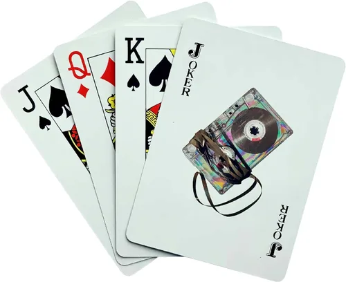 Vista 2 de ¡Mix It Up! Cassette Mixtape Juego de cartas Retro Deck Game Night para el amante de la música, cinta mix, gran regalo