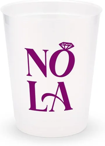 Vista 12 de WEDDINGSTAR Vasos personalizados de plástico esmerilado para fiestas, Aloha Beaches - Juego de 8