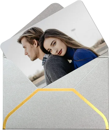 Vista 3 de Tarjeta personalizada con foto y/o texto grabado cartera Love Insert Card