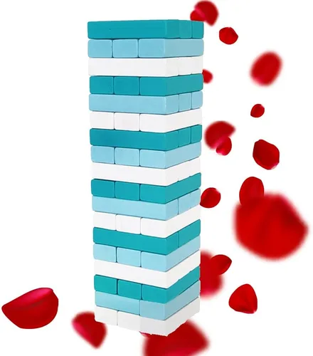 Vista 6 de 1step2dream Juego de torre de apilamiento español Juego de bloques bilingües para niños y adultos Perfecto para la familia, aula 54 comandos