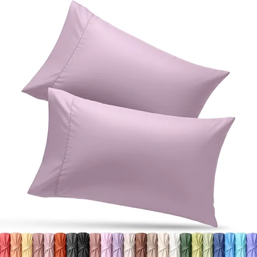 Vista 13 de Utopia Bedding - Juego de 2 fundas de almohada tamaño estándar, con cierre de sobre, tela de microfibra cepillada suave, resistentes al encogimiento