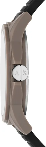 Vista 2 de Armani Exchange - Reloj de vestir con cronógrafo para hombre con correa de cuero acero o silicona