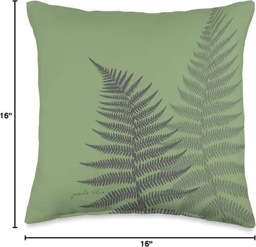 Vista 4 de Palapalai Green - Pala'ili Almohada de tiro 16x16, multicolor
