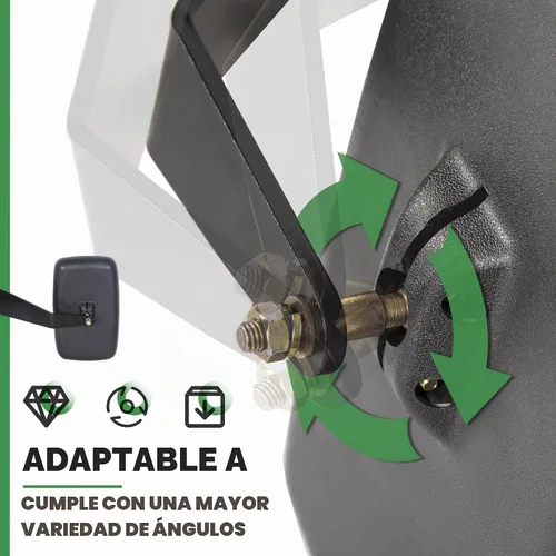 Vista 4 de Conjunto de espejo de tractor compatible con John Deere serie 5000 6000