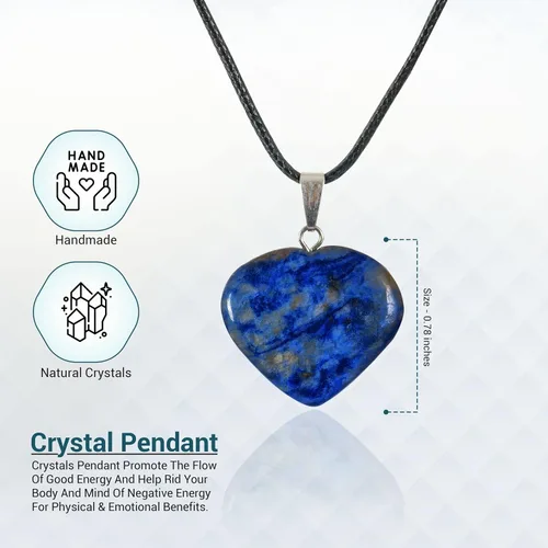 Vista 2 de ABHISUBYA Heart Necklace Pendant - Crystal Bracelet - Crystal Necklace - Heart Necklaces for Women - Necklaces for Women Trendy - Crystal Necklace