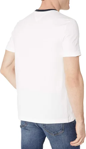 Vista 2 de Tommy Hilfiger - Camiseta de manga corta con estampado de rayas distintivas para hombre