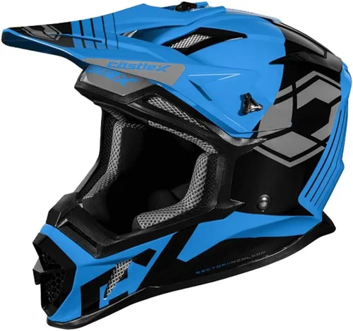 Vista 4 de Castle X CX200 - Casco de moto Sector (Negro - Pequeño)