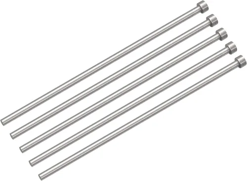 Vista 10 de uxcell Pasadores eyectores rectos, 0.118 in (1/8 ") de diámetro. Punzón de punta redonda de acero 65Mn 200 mm (8") de largo para mantenimiento