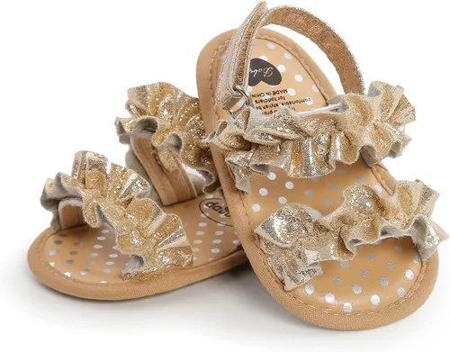 Vista 13 de Sandalias de verano para bebés, niñas y niños, unisex, antideslizantes, suela suave, transpirable, para primeros pasos, zapatos de playa al aire