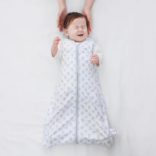 Vista 3 de DaysU Cotton Baby Sleep Sack, Baby Sleeping Bag with Two-Way Zipper, 0.5 TOG Wearable Blanket for Newborn Baby Boys and Girls