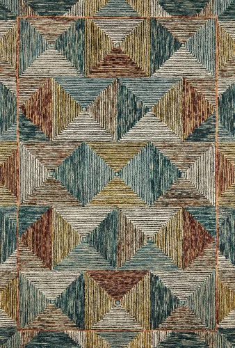 Vista 13 de Loloi II Spectrum Collection SPE-03 Charcoal/Multi 2'-3" x 3'-9" Accent Rug