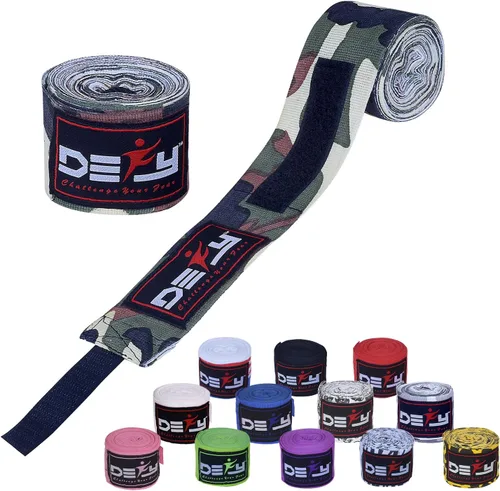 Vista 8 de DEFY Professional – Vendas elásticas profesionales para manos, de 180 pulgadas (457.2 cm), para boxeo, muay thai, MMA, para hombre y mujer - Par Rojo