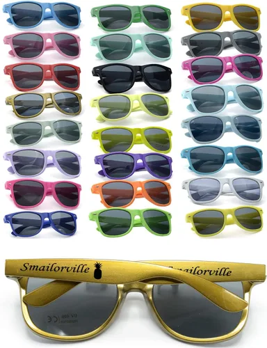 Vista 22 de Gafas de sol de fiesta personalizadas, regalos de boda a granel, regalos para invitados, cumpleaños, licenciatura, graduación, novia, novia, Mezclado