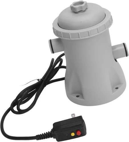 Vista 9 de Bomba de filtro eléctrica para piscina, sistema de filtro de cartucho de 330 galones con mangueras y adaptadores, bomba de filtro para piscina sobre