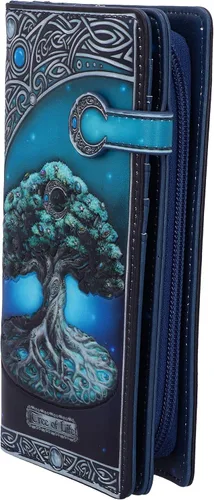 Vista 2 de Nemesis Now, Verde, 7.3 in Árbol de la Vida Pagana Luna En Relieve Monedero
