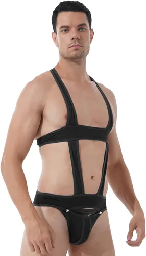 Vista 18 de Jockstrap Lucha Sencillo Bolsa Hebilla Bolsa Leotardo Ropa Interior Arnés Monos
