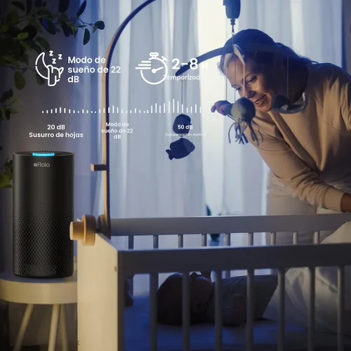 Vista 5 de Afloia Purificadores de aire para el hogar, habitación grande de hasta 1076 pies², purificadores de aire con filtro de 3 etapas para dormitorio 22