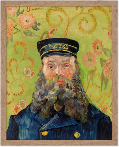 Vista 58 de Poster Master Póster clásico de Van Gogh, impresión impresionista vintage, regalo para artista, pintor, autorretrato, sombrero de paja, dibujo