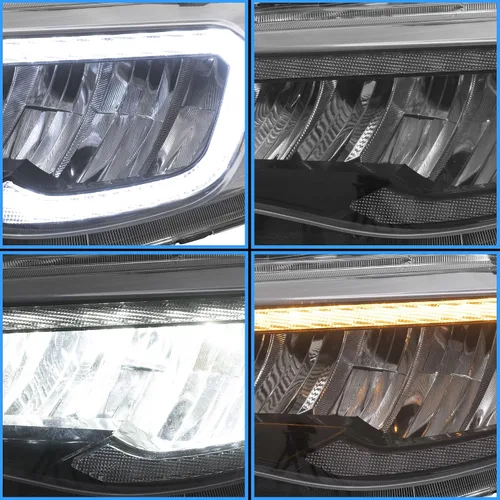 Vista 4 de VLAND Faros delanteros LED compatibles con Impreza Outback Sport 2008-2011, Impreza WRX 2008-2014 (no compatible con modelos con AFS/SRH) con Para