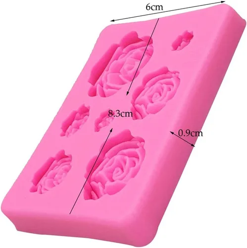 Vista 5 de Tvoip Molde de silicona de flores de rosa pastel de chocolate Molde de decoración de pasteles de boda Herramientas de decoración de fondant
