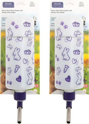 Vista 10 de Lixit Botellas de agua resistentes a la intemperie de 32 onzas con montaje resistente para conejos y hurones (conejos)