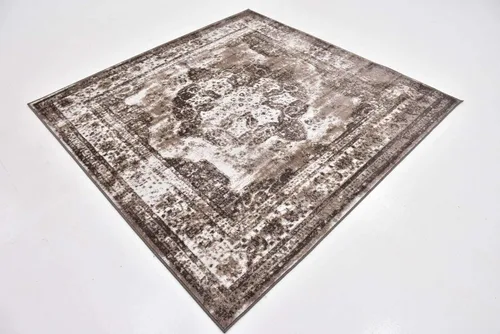 Vista 372 de Unique Loom Colección Sofia - Alfombra de área Salle Garnier (7' 1" x 10' Rectángulo, Borgoña/ Marfil)