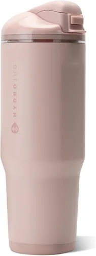 Vista 94 de HydroJug Ease2o - Botella de agua aislada de 24 onzas, tapa con popote y Duna