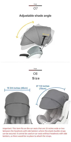 Vista 6 de Manito Extensor de Parasol/Toldo Auxiliar para Asiento de Coche (beige)