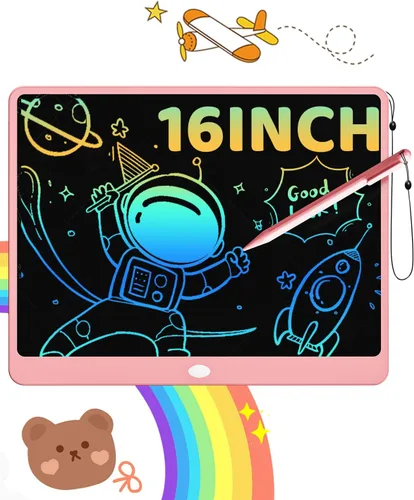 Vista 12 de ORSEN Tableta de escritura LCD de 10 pulgadas para niños, almohadilla de dibujo colorida y juguete educativo, regalo para niños y niñas de 3 a 6 años