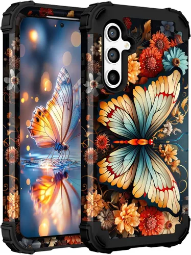 Vista 42 de Hocase Funda para Galaxy S20 FE 5G, Protección resistente a prueba de golpes, goma de silicona suave + parachoques de plástico duro, funda