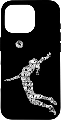 Vista 20 de Funda para iPhone 17 de voleibol para adolescentes y mujeres