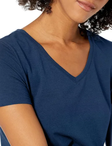 Vista 4 de Tienda Essentials Women's Classic-Fit Short-Sleeve V-Neck T-Shirt, (Available in Plus Size), Multipacks