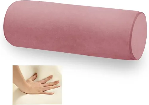 Vista 5 de Almohada de espuma viscoelástica 16x6 para el cuello para dormir, alivio del dolor de cuello, para dormir de lado, espalda o estómago, para coche
