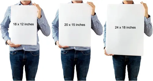 Vista 5 de Tabla de corte de plástico de Thirteen Chefs - 18 x 12 x 0.5 pulgadas, grado profesional HDPE, aprobada por NSF, tamaño grande y apta para Blanco