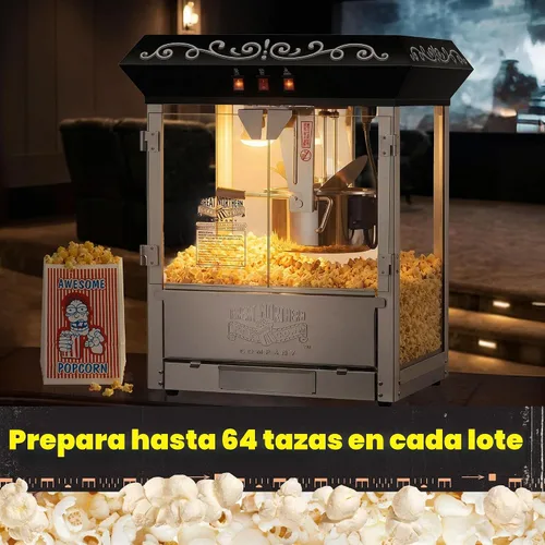 Vista 3 de Máquina para palomitas de maíz perfectas Great Northern de 10 oz, hace 12 cuartos de galón, Negro