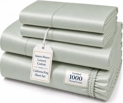 Vista 37 de CHATEAU HOME COLLECTION Juego de sábanas tamaño individual, sábanas de 1000 hilos tamaño individual de algodón, sábanas individuales de bolsillo 01