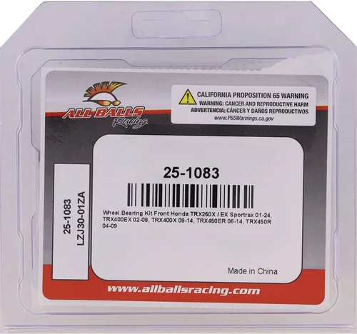 Vista 8 de All Balls Racing 25-1083 Kit de juntas de rodamiento de rueda compatible con/reemplazo para Honda