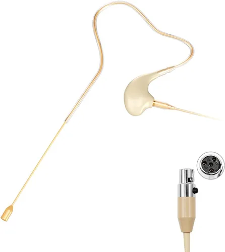 Vista 9 de KIMAFUN Micrófono de Diadema/Auricular de Una Sola Oreja con Gancho para la Oreja Colgante Sobre la Oreja Micrófono Condensador Compatible