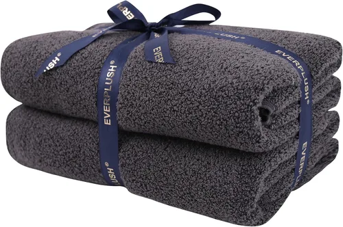 Vista 18 de Everplush Diamond Jacquard - Juego de 6 toallas de baño de lujo, súper suaves, de gran tamaño, altamente absorbentes y de secado rápido para baño