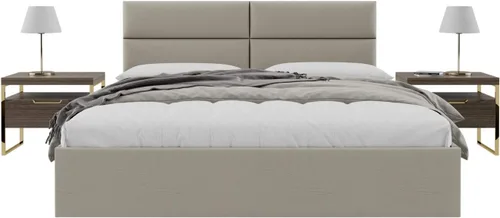 Vista 123 de Vänt - Paneles tapizados de cabecera para montar en la pared, diseño Elizabeth, 120 x 46 pulgadas, configuración de 16 paneles individuales