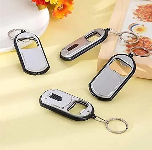 Vista 2 de SYX MOTO Llavero de coche, abrebotellas con función de luz, para el hogar, camping, viajes