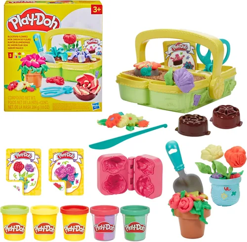 Vista 16 de Play-Doh Juego de juguetes de jardín de flores florecientes, juego de simulación de naturaleza, artes y manualidades para niños, regalos de relleno