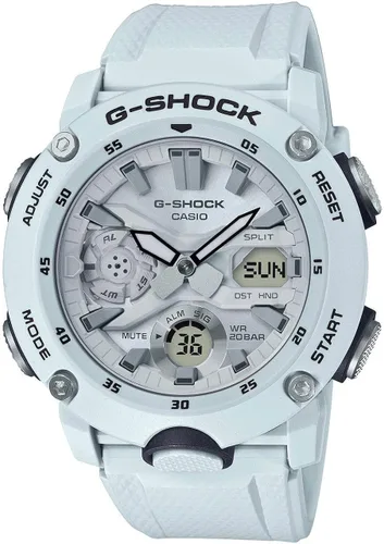 Vista 2 de Casio GA2000S-7A - Reloj analógico digital con alarma y cronógrafo de carbono para hombre Cronógrafo digital