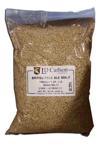Vista 14 de Briess 2-Row Brewers Malt 1.8L - 10 lb