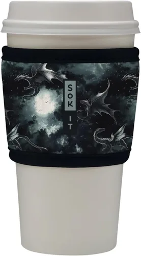 Vista 67 de Sok It HotSok Coffee & Tea - Funda de neopreno con aislamiento reutilizable (floral abstracto)